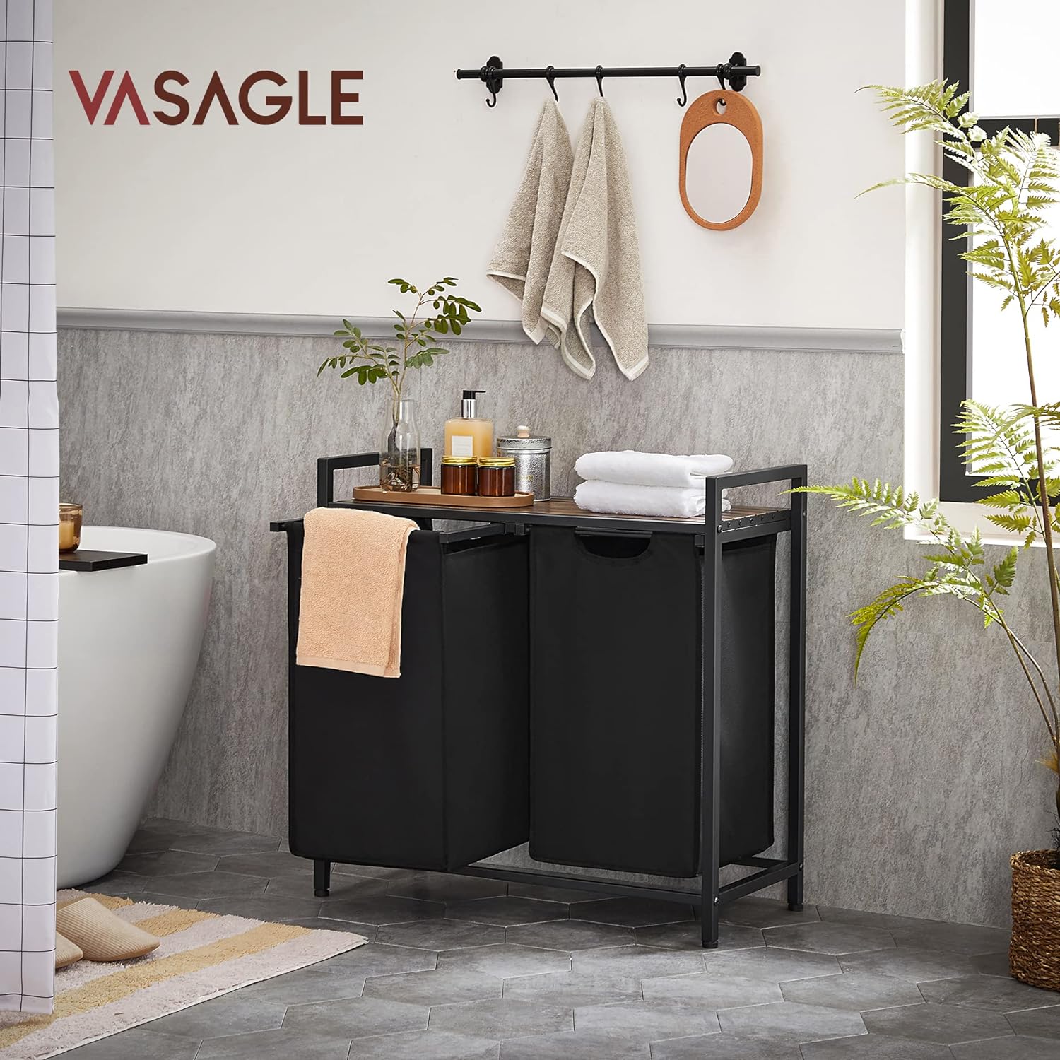 panier à linge VASAGLE 2