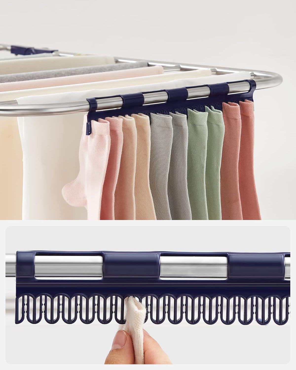 Étendoir à linge pliable SONGMICS LLR53BU 5