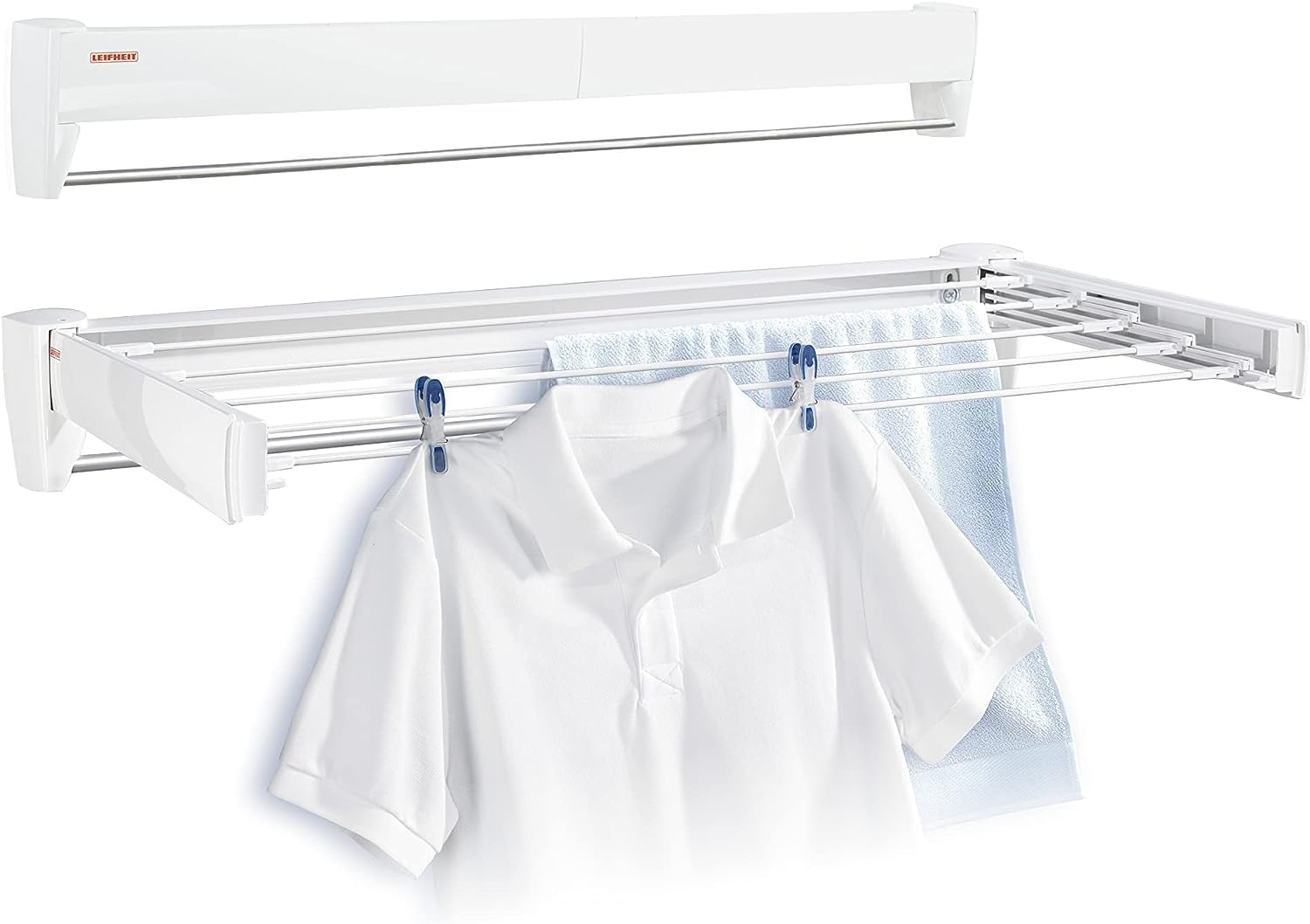 Étendoir à linge mural Leifheit Telegant 36 Protect Plus 1