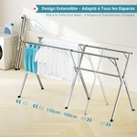 JAUREE Séchoir à Linge Pliable 2