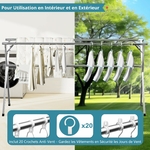 JAUREE Séchoir à Linge Pliable 4