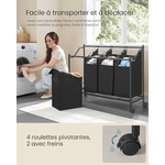 SONGMICS Chariot à Linge 5