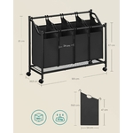 SONGMICS Chariot à Linge 6