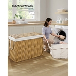 SONGMICS Panier Linge Rotin 2