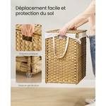 SONGMICS Panier Linge Rotin 4