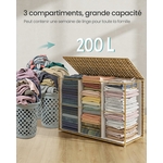 SONGMICS Panier Linge Rotin 5
