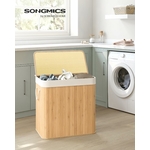 SONGMICS Panier Linge Bambou 2