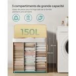 SONGMICS Panier Linge Bambou 4