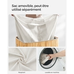 SONGMICS Panier Linge Bambou 7