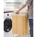 SONGMICS Panier Linge Bambou 8