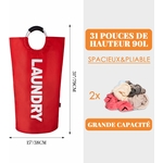 Caroeas Panier à Linge Pliable 90L 2