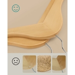 SONGMICS Cintres en Bois dÉrable 6