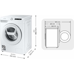 Lave-linge Samsung WW90T554DTW/S3 Série 5 3