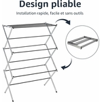 Étendoir à linge pliable Amazon Basics 4