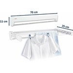 Étendoir à linge mural Leifheit Telegant 36 Protect Plus 3
