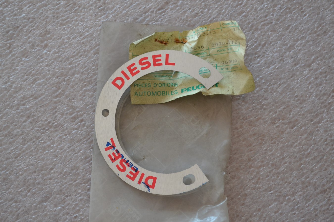 Plaque \'Diesel\' Peugeot