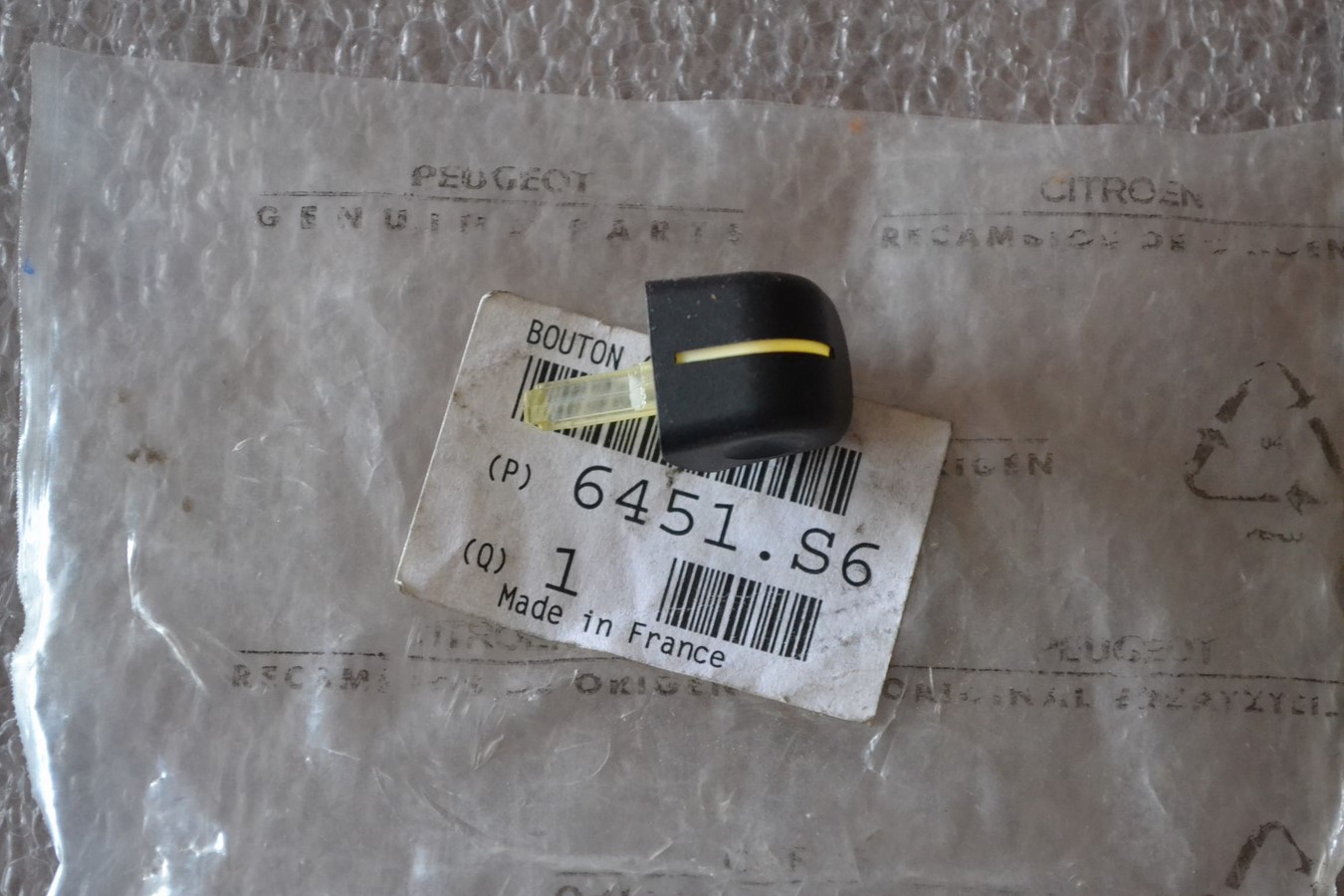 Bouton de commande de ventilation pour Peugeot / Citroen / Fiat neuf