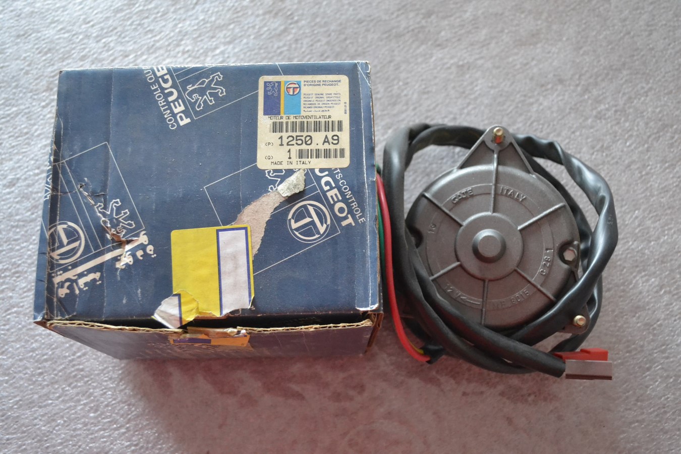 Moteur de ventilateur, sans hélice, Peugeot 309 de 10/1985 à 12/1993