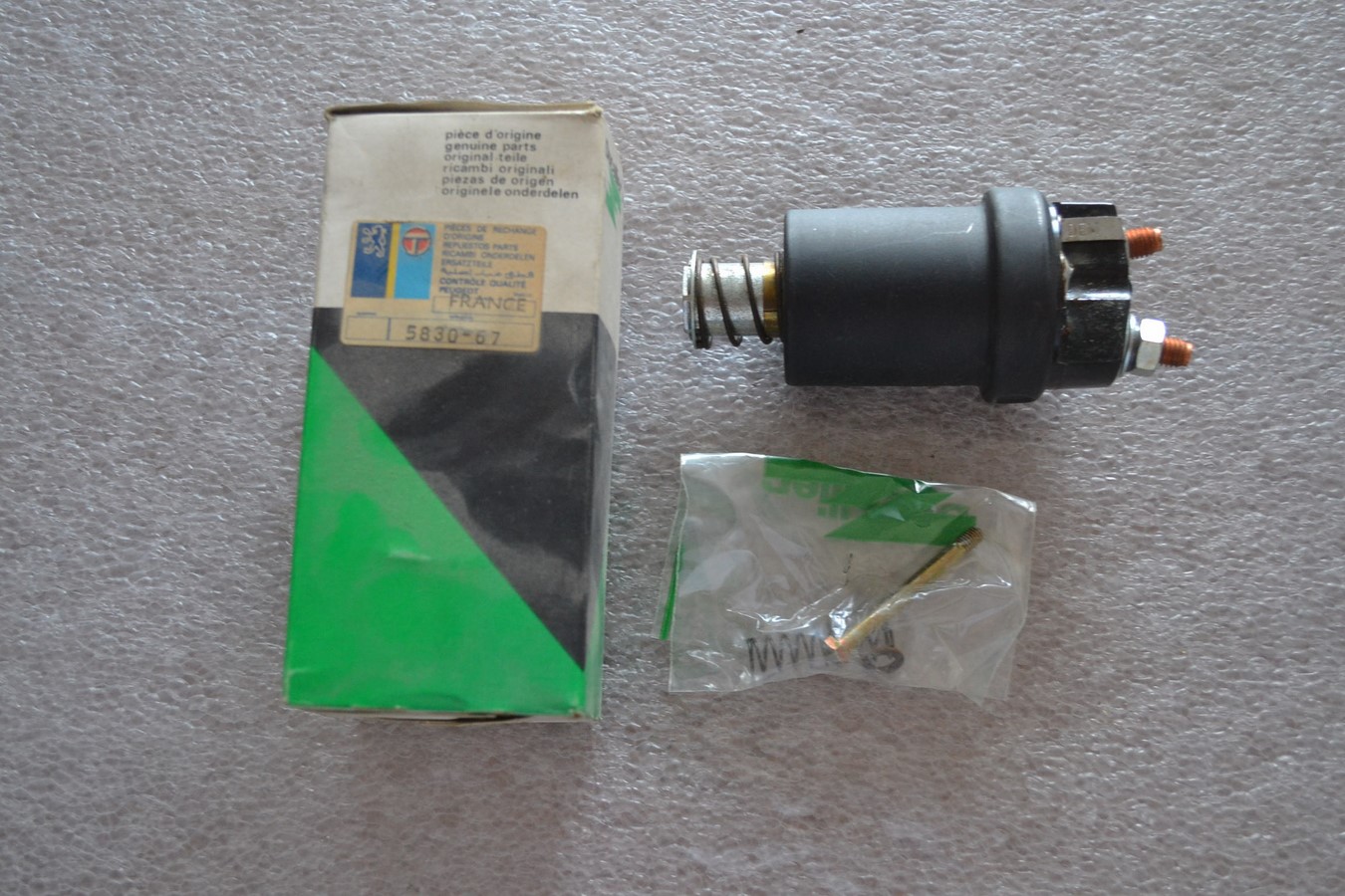 Solénoïde de démarreur Ducellier pour Peugeot 404 504 J7 Diesel Indenor