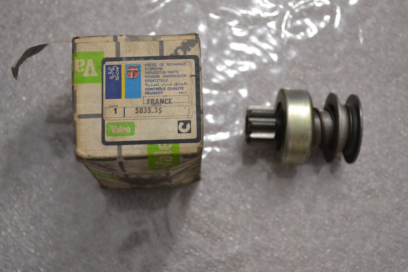 Lanceur démarreur, Paris Rhône Valeo, Peugeot 404, 504 moteur essence injection