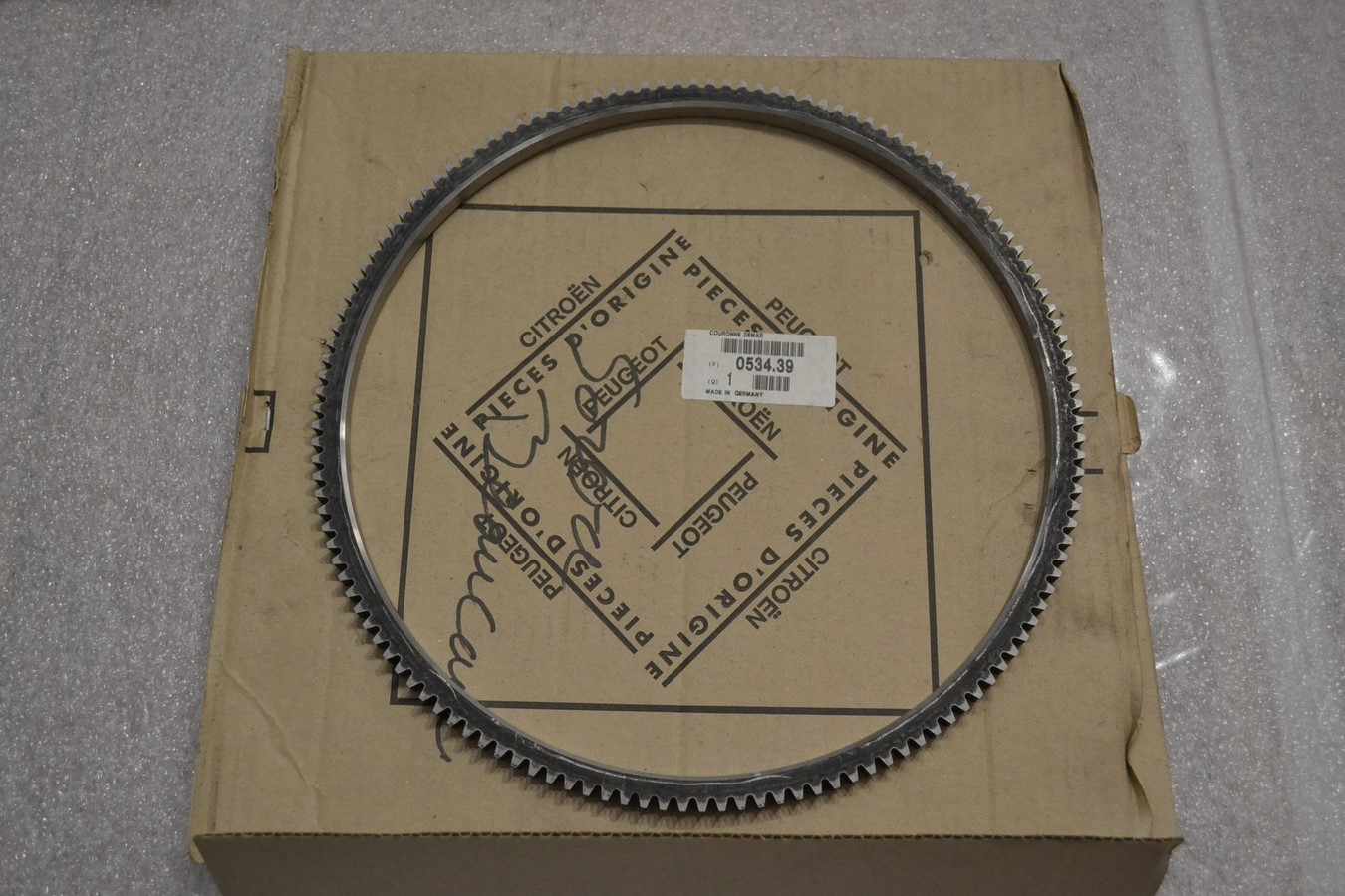 Couronne de démarrage de volant moteur, 134 dents, pour Peugeot 607 HDi