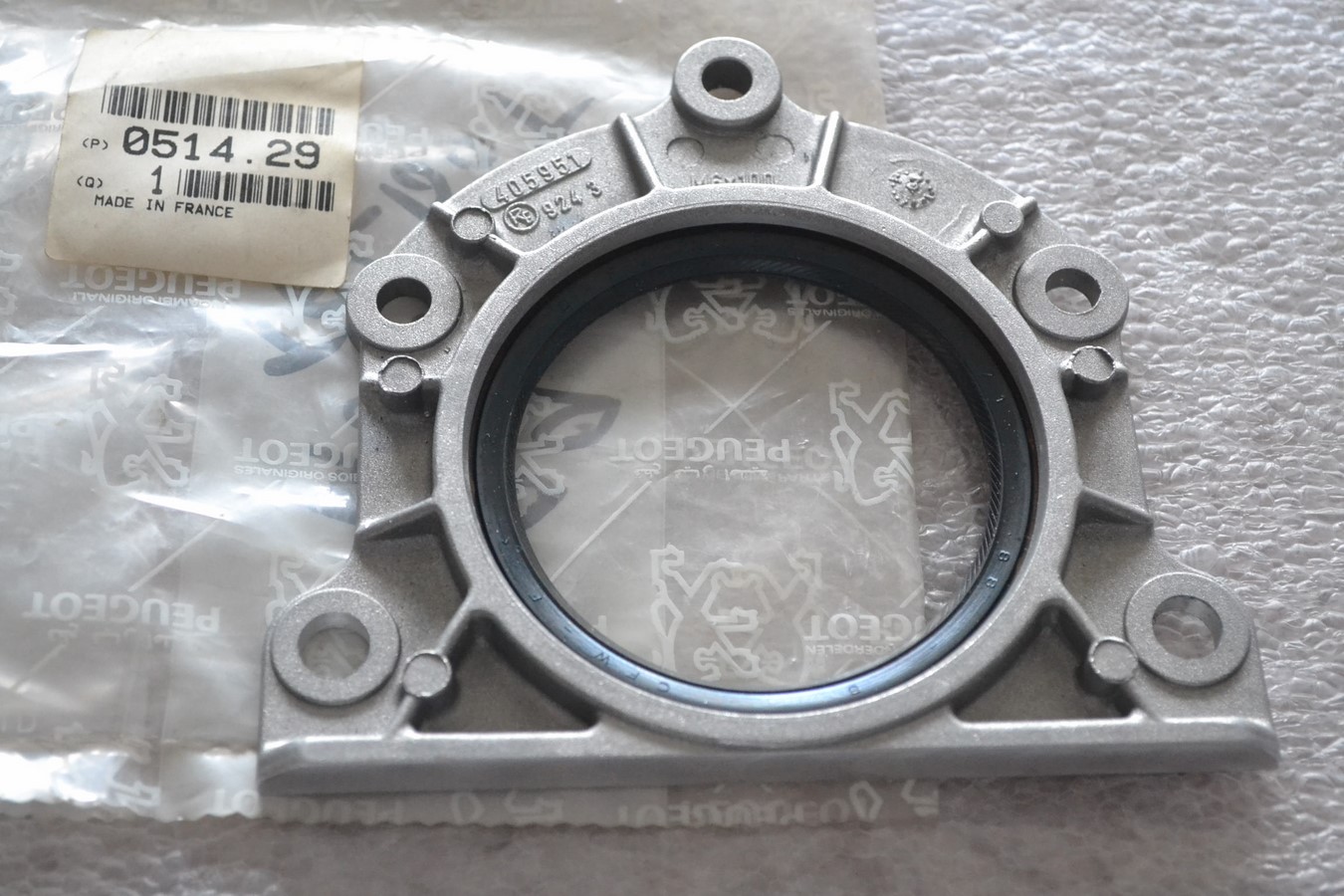 Bague support de joint spi de vilebrequin, avec son joint spi, pour Peugeot / Citroen / Talbot
