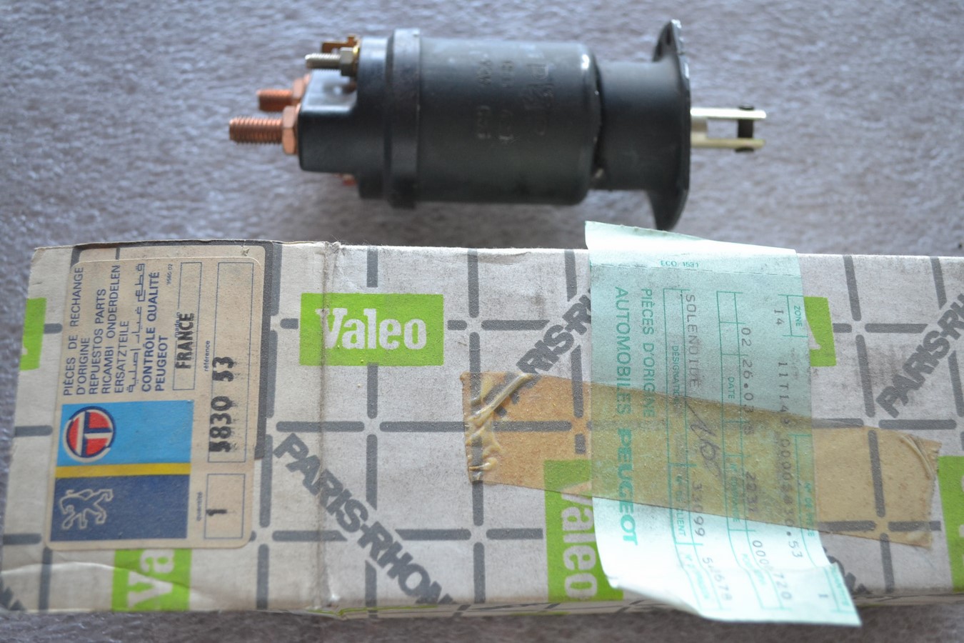 Solénoïde démarreur Paris Rhône 93113C, CED429, pour Peugeot / Citroen