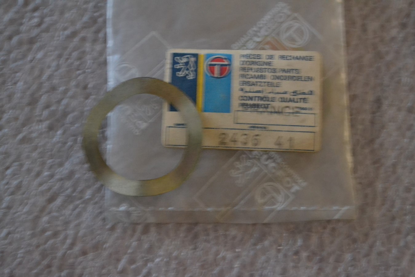 Rondelle de levier de commande boîte de vitesses Peugeot 205