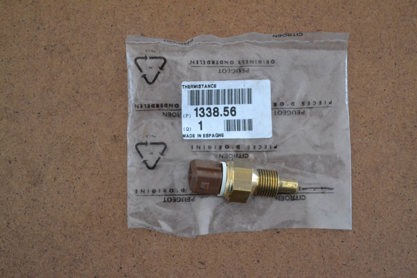 Sonde température liquide refroidissement pour Peugeot, marron