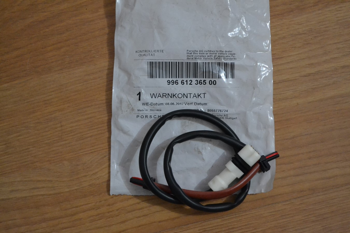 Contacteur d\'usure plaquettes de frein arrière Porsche 996 / Boxster