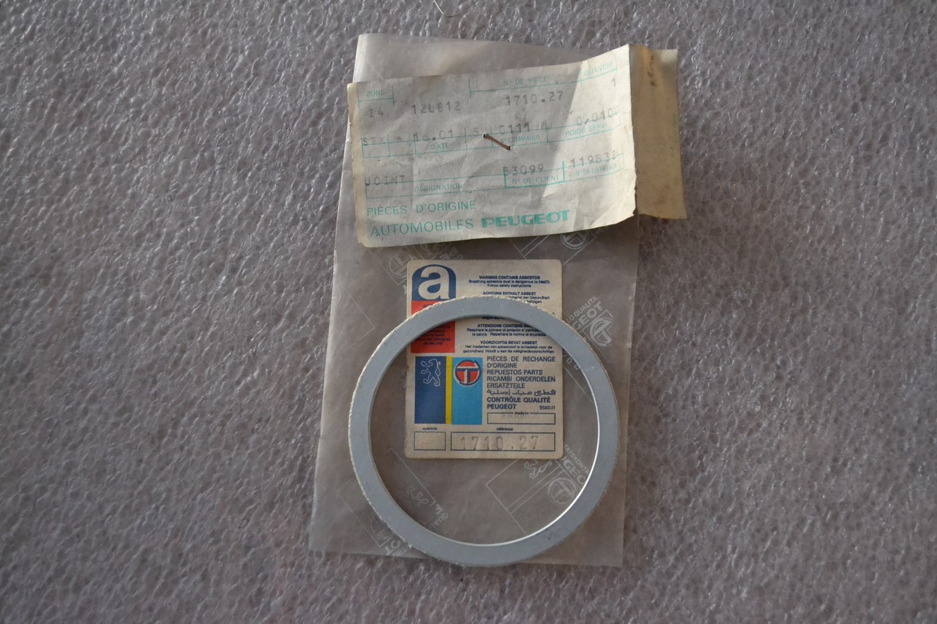 Joint Tube d\'échappement Peugeot Talbot Indenor