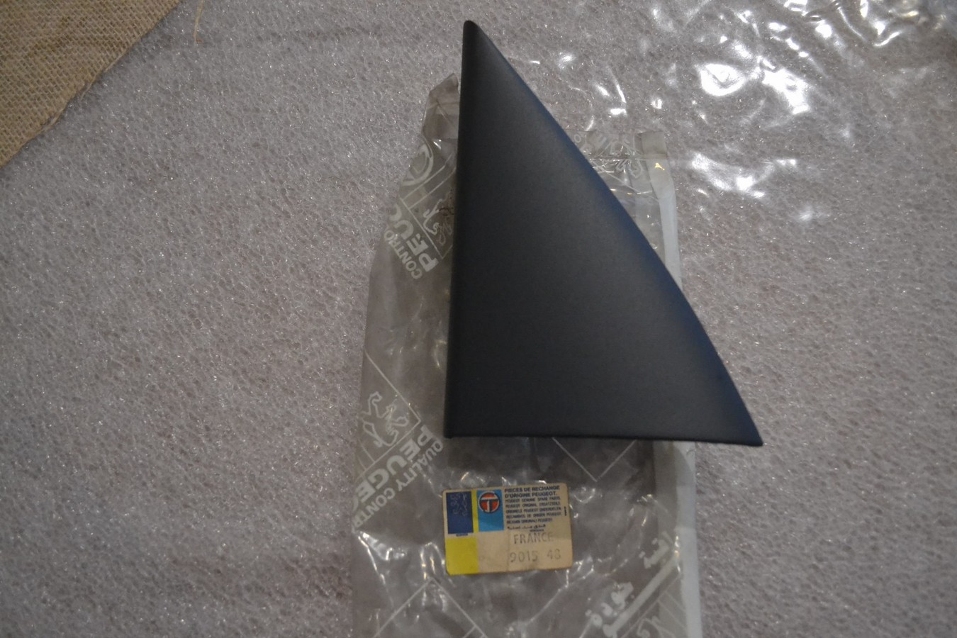 Enjoliveur intérieur de rétroviseur gauche, Peugeot 605, noir, neuf