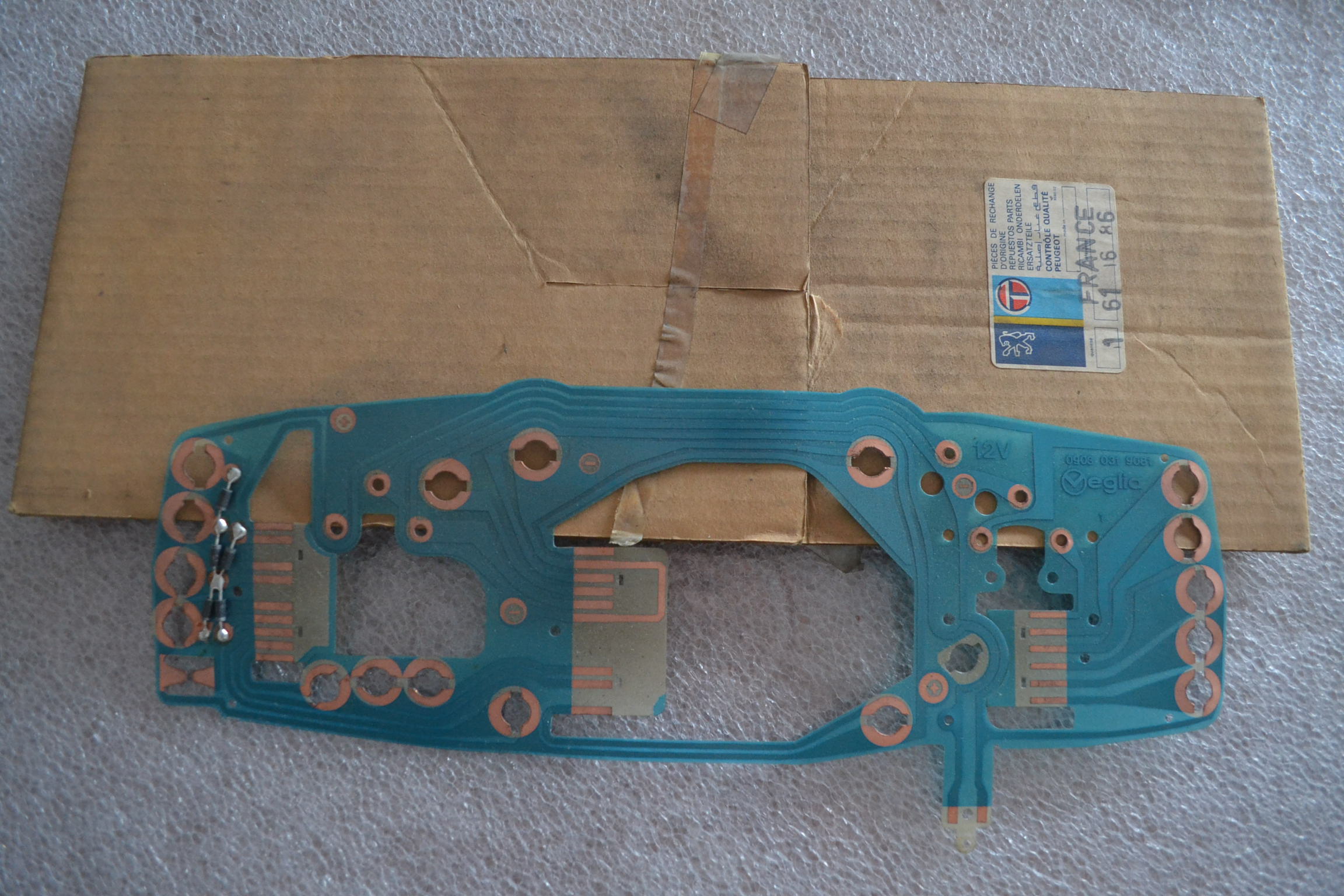Circuit imprimé compteur, ED VEGLIA, Peugeot 505, neuf