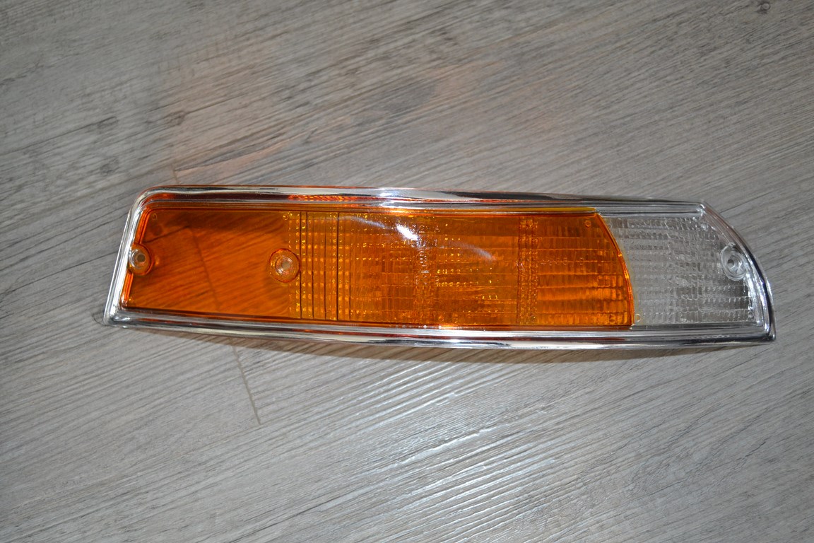 Cabochon feu AV DT Porsche 911 1965/73, tour chromé.