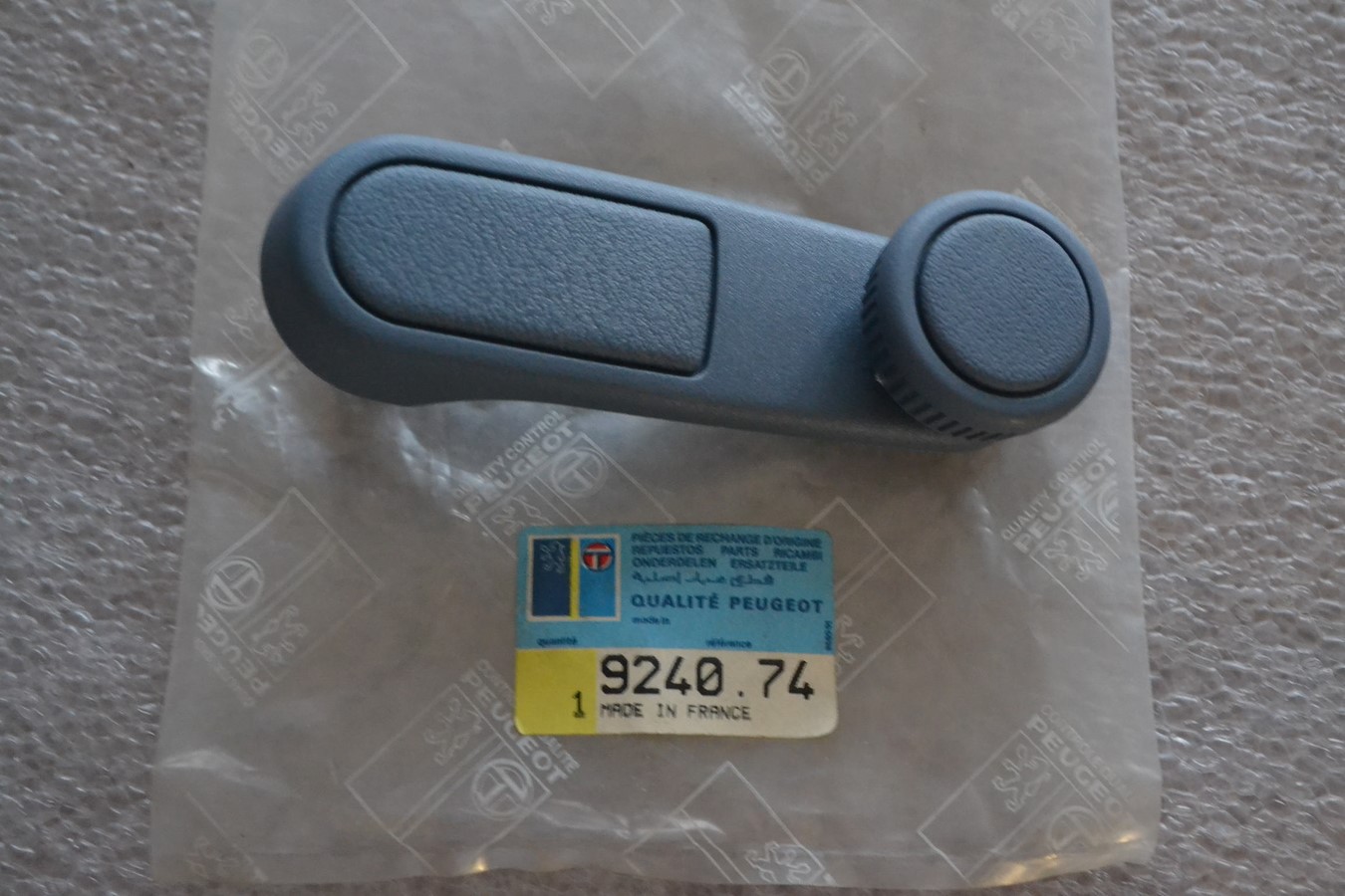 Manivelle bleu lève-vitre Peugeot 104 305 505