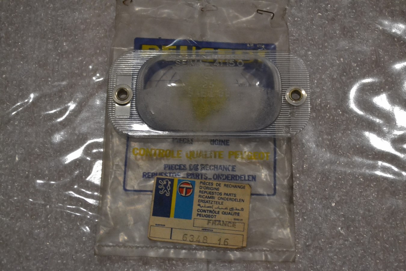 Cabochon éclaireur plaque SEIMA Peugeot 404