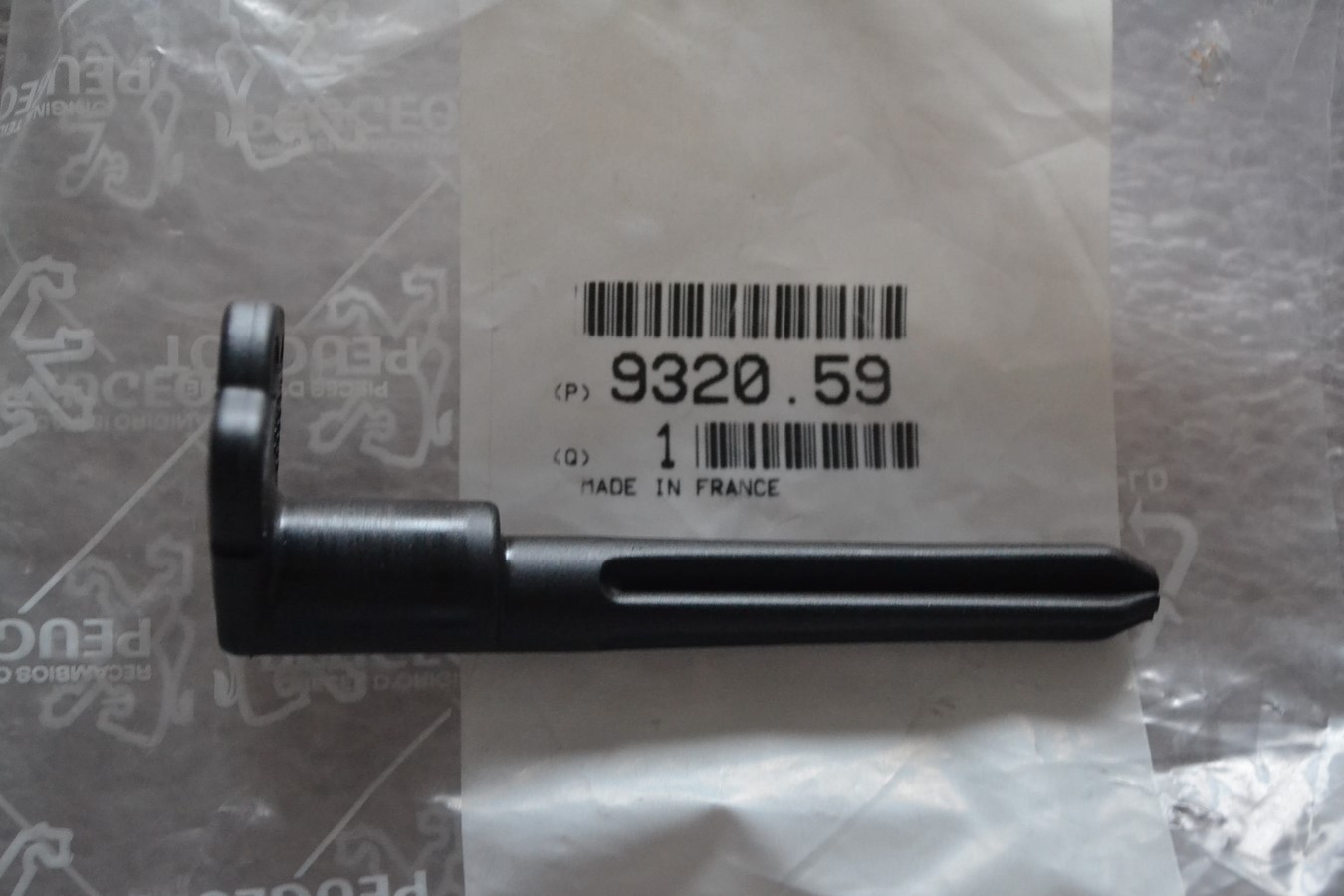 Axe de commande Poignée intérieur porte Peugeot 605