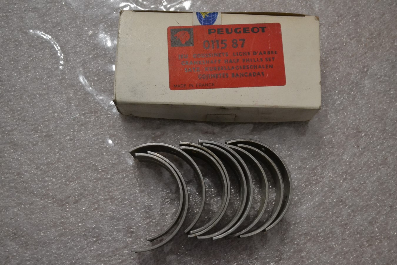 Jeu de coussinets vilebrequin 5 paliers Peugeot 404 504 J7