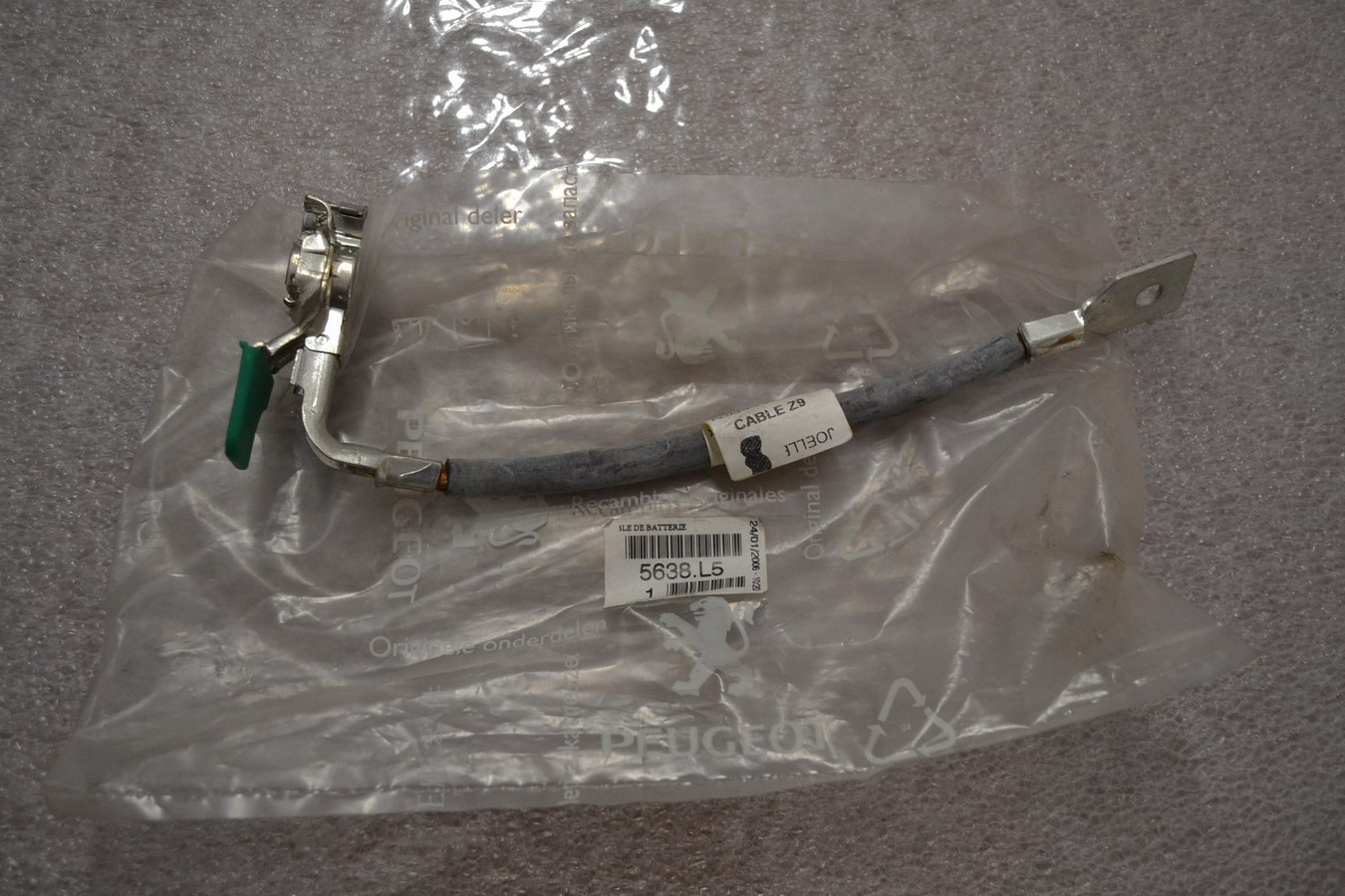 Câble batterie négatif Peugeot 607