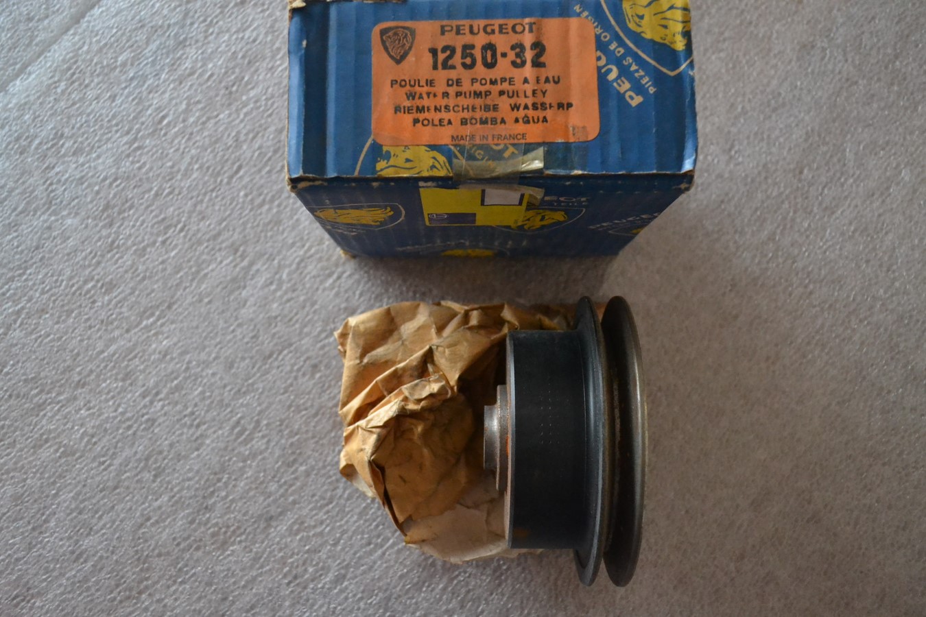 Poulie moteur Peugeot 403 - 404 - J7, 119mm
