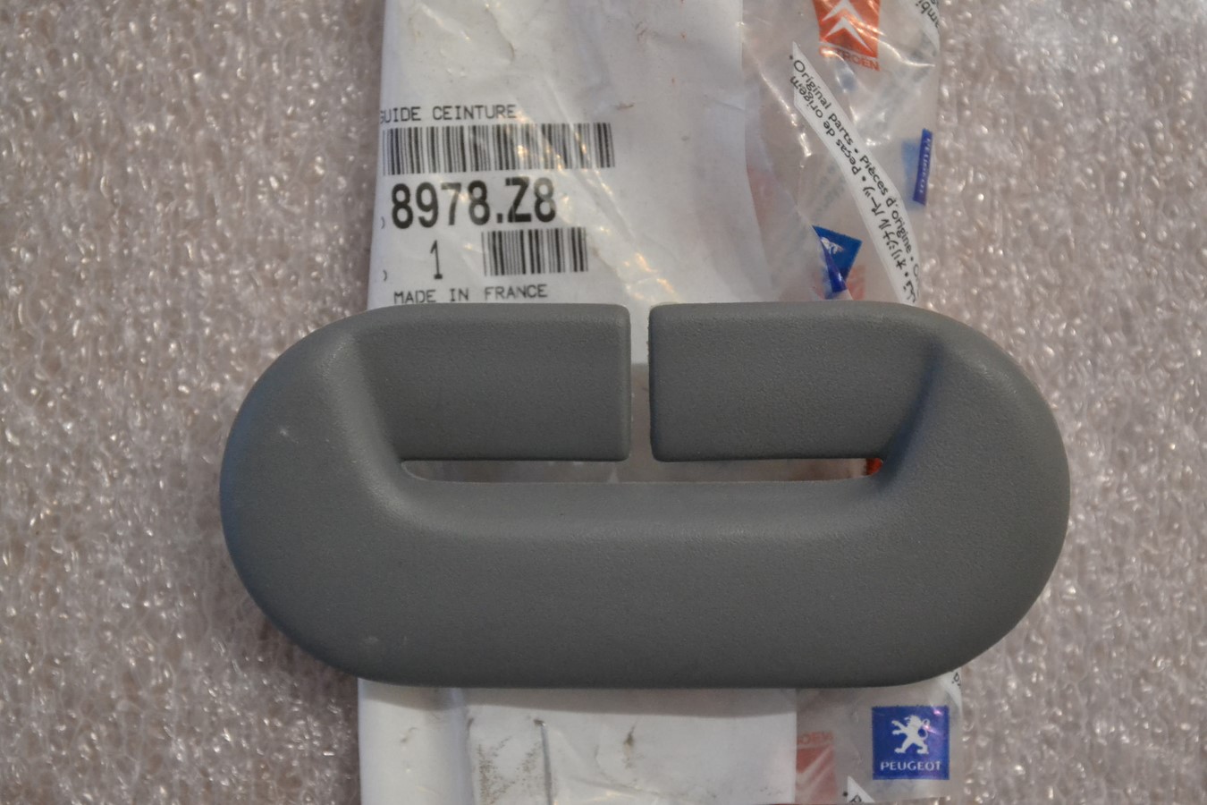 Guide de ceinture arrière, gris, pour Peugeot 406