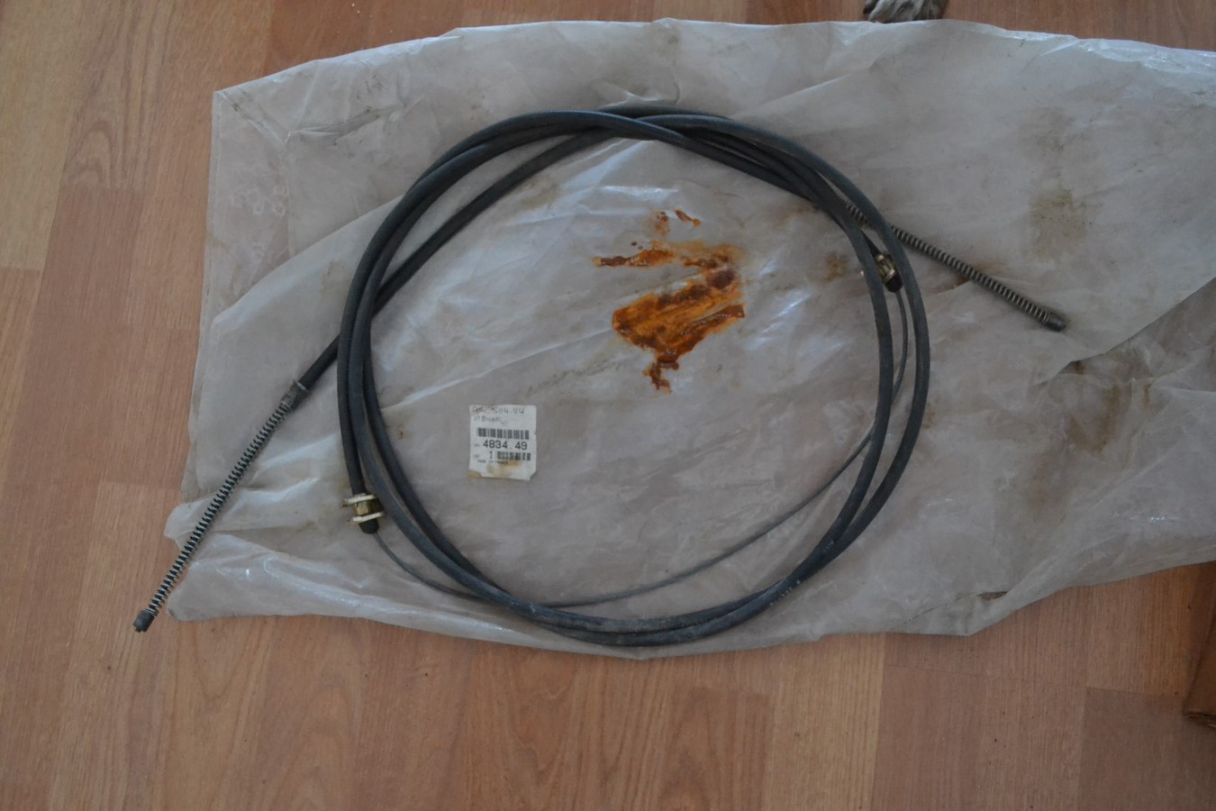 Câble de frein arrière, double, pour Peugeot 404 PU U8-U10, L=4062mm