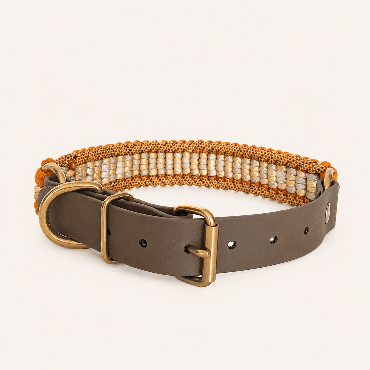 collier-paracorde-orange-biothane-tresse