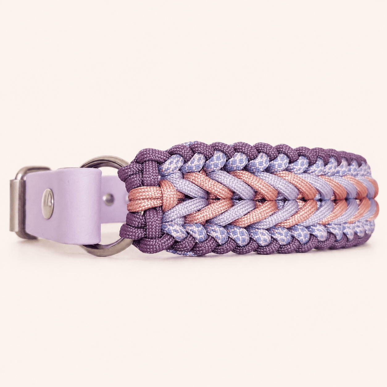 collier-paracorde-lilas-biothane-tresse-chiens