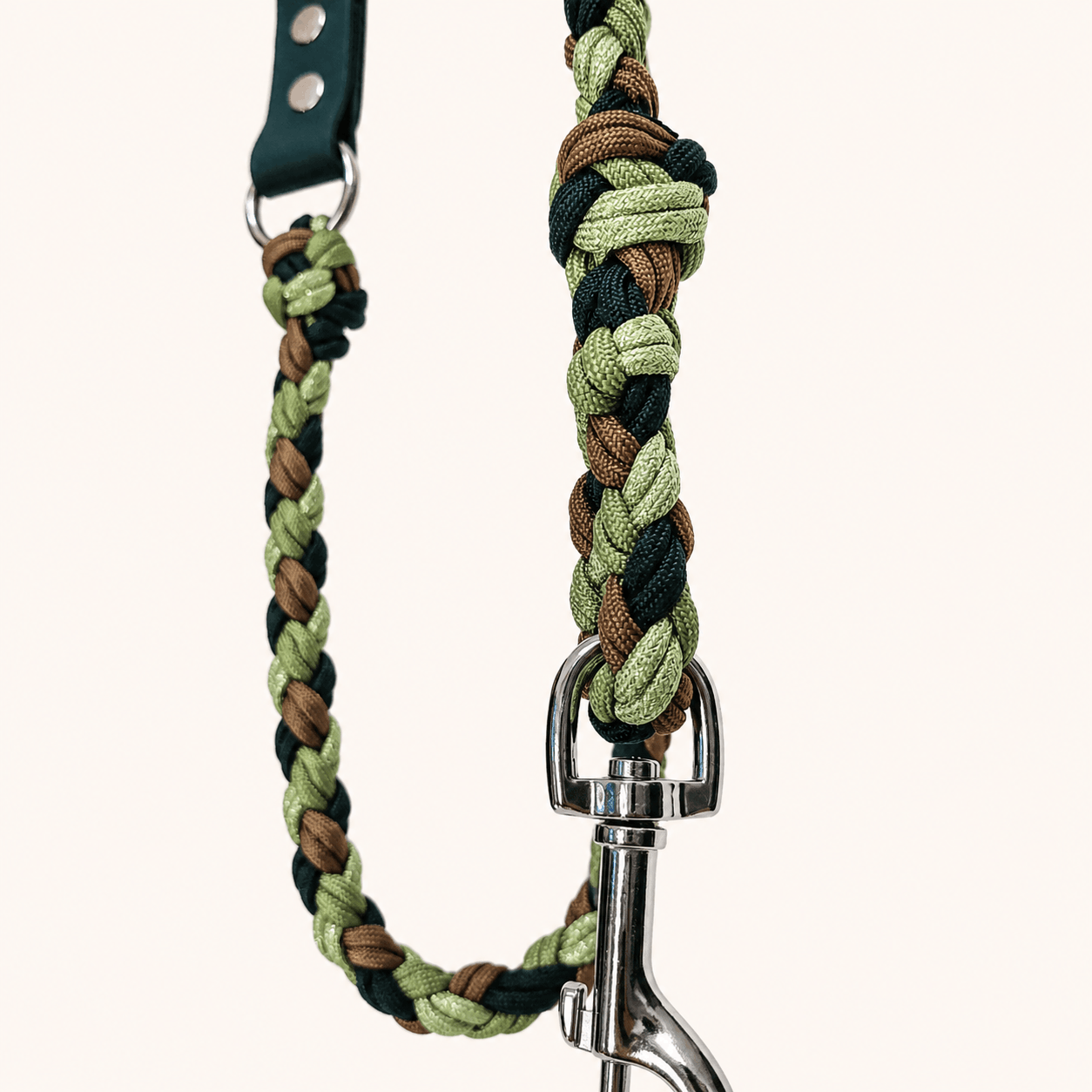 laisse-paracorde-biothane-vert-chien