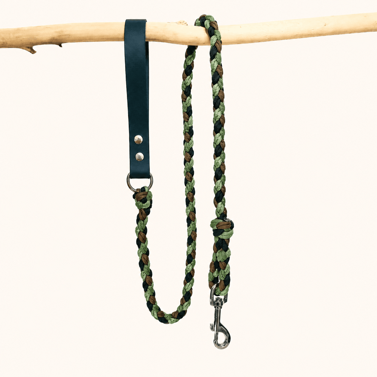 laisse-biothane-paracorde-vert-chiens