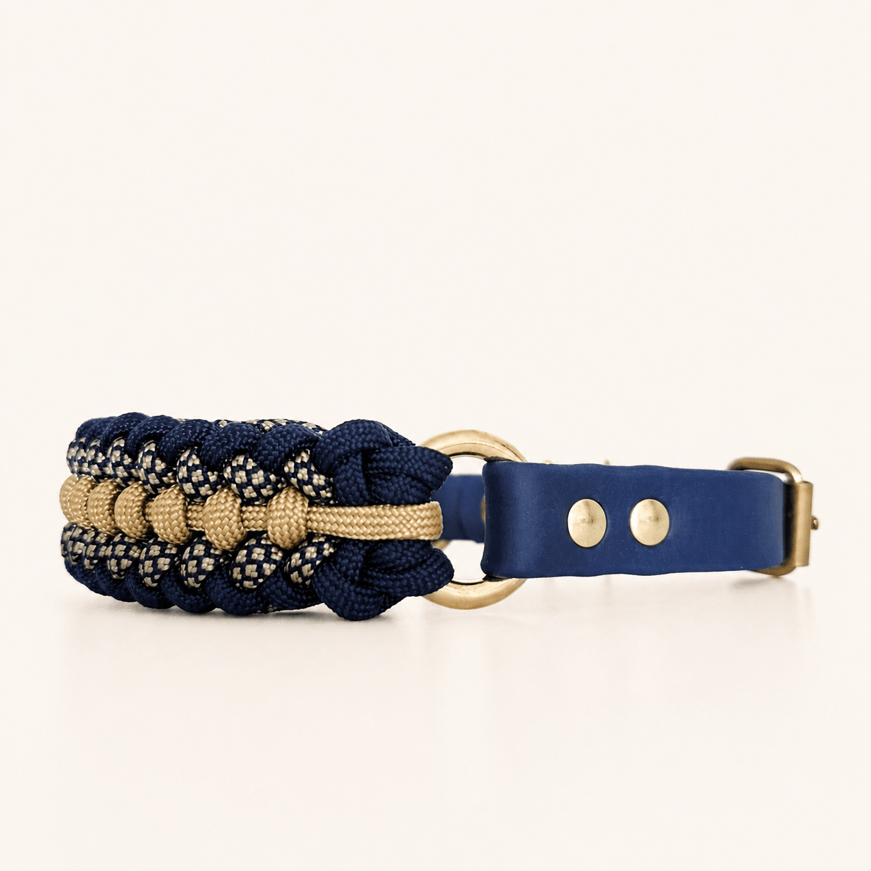 collier-petit-chien-bleu-marine-paracorde-biothane-tresse