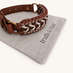 collier-truffeflair-chien-brun-paracorde-biothane-tresse