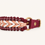 collier-chien-paracorde-framboise-biothane-tresse