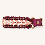 collier-paracorde-framboise-biothane-tresse-chiens